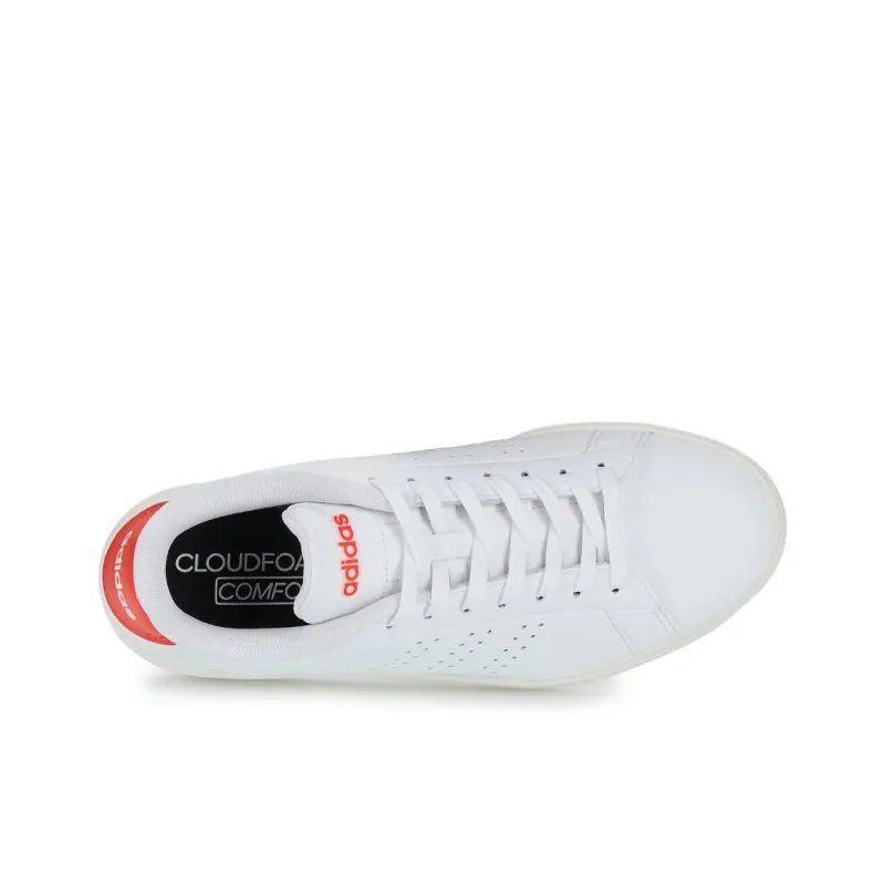 Adidas ADVANTAGE 2.0 Anti Slip Wear Resistant Low Top Tennis Shoes Men's White Orange-4
