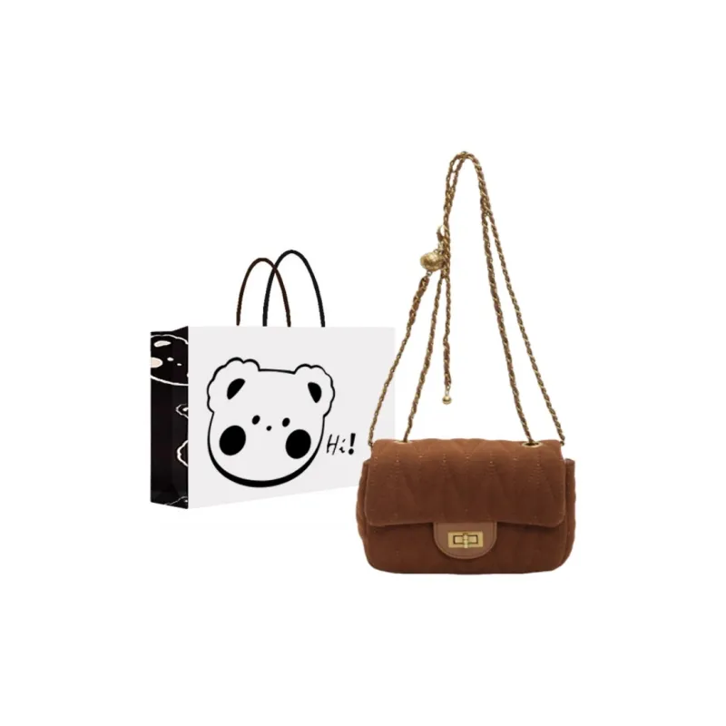 NX DOUGHNUT PU Small Square Bag Shoulder Bag, Crossbody Bag Women's Black/Brown/Coffee-3