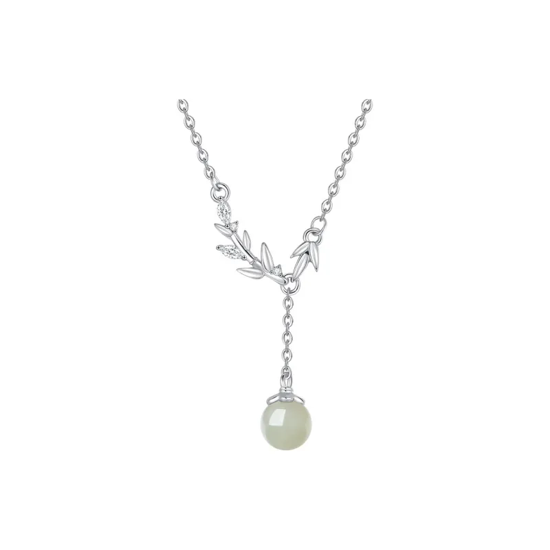 Zhi Yue Hetian Jade Necklaces Pale Greenish White Jade Women's-0