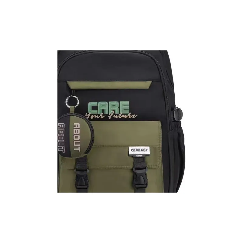 ZUOBAILI Nylon Backpack Regular Unisex Multicolor-1