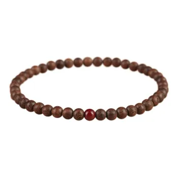 FANGYUANXIAOFU Golden Sandalwood Bracelets Unisex