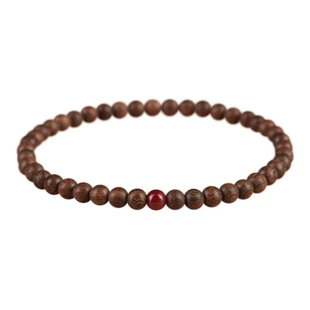 FANGYUANXIAOFU Golden Sandalwood Bracelets Unisex-0