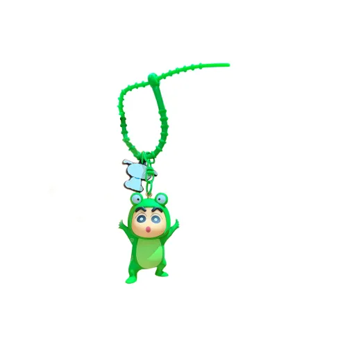 Crayon Shinchan PVC Hardware Keychains Unisex Green