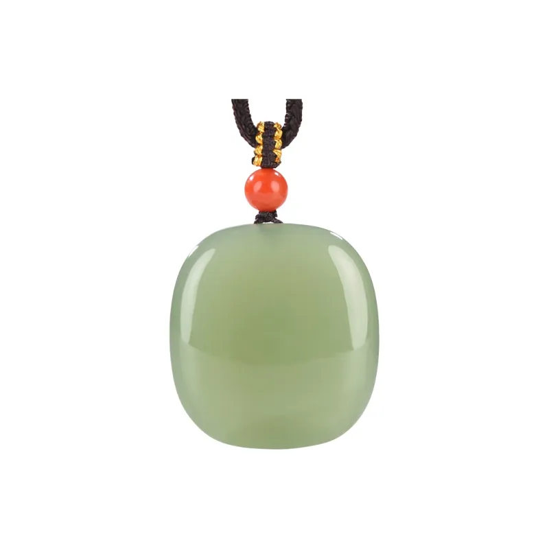 Phoenisess Necklaces Pale Greenish White Jade Unisex-0