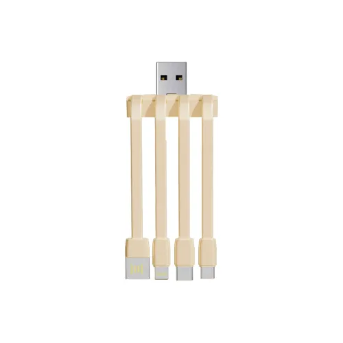 Niurui 1 to 4 Cable Approx. 9cm All in one Built in Cable Power Bank With Spare Cable