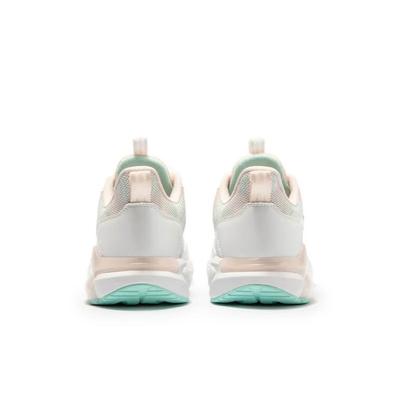 XTEP Anti Slip Wear Resistant Low Top Kids' Running Shoes White Pastel Pink Unisex-2