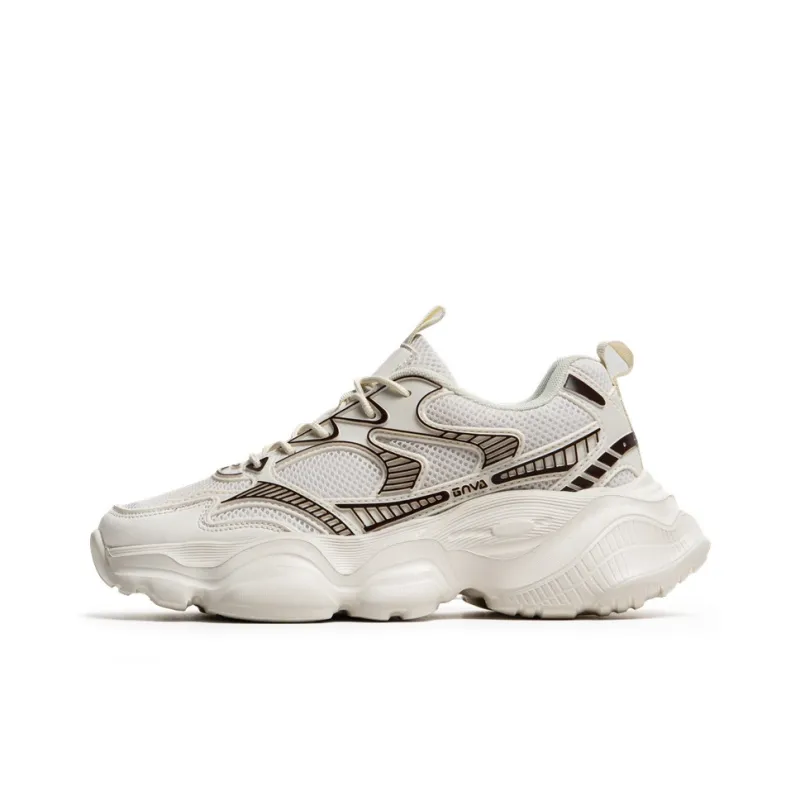 Wooden Rabbit Cushioning Anti-Slip Wear-Resistant Breathable Height Increasing Low-Top Chunky Sneakers Men's-10