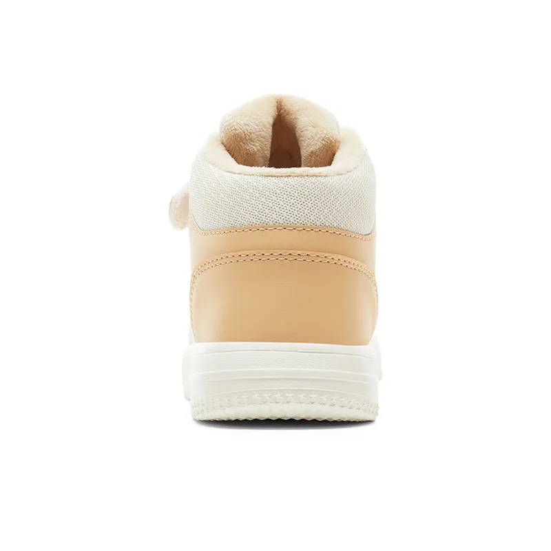 PEAK Slip Resistant Warm Balance Kids' Skateboarding Shoes Ecru Coffee Kids'-4