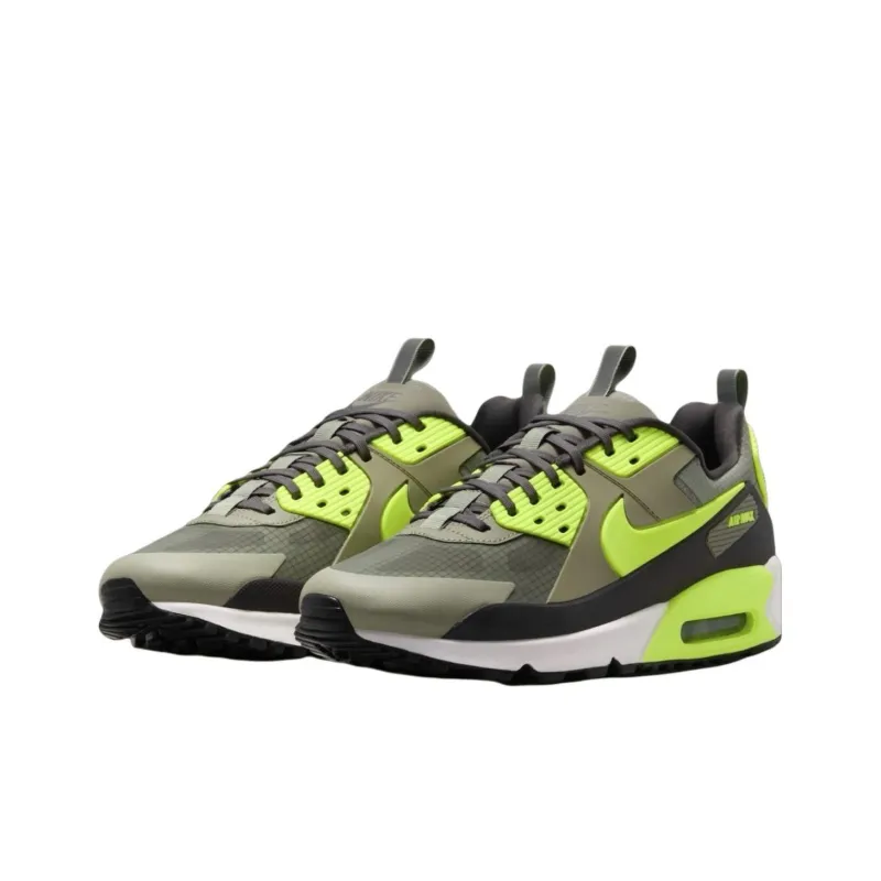 Nike Air Max 90 Anti Slip Wear Resistant Low Top Casual Running Shoes Men's Green-2
