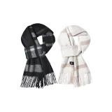 2 Pack (Black Gray Plaid+Mustard Yellow)-Pure Wool Style
