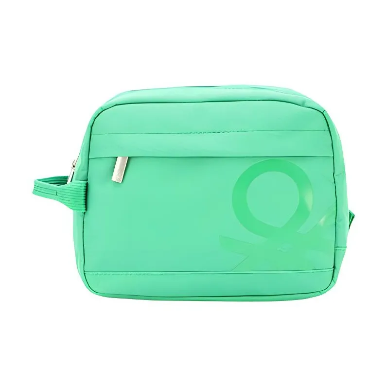 UNITED COLORS OF BENETTON Polyester Clutch Makeup Bag Regular Unisex Green-0