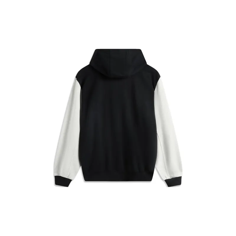 LiNing Basketball Collection Sweatshirt Men's Black/Heather Gray Droplet Gray-1