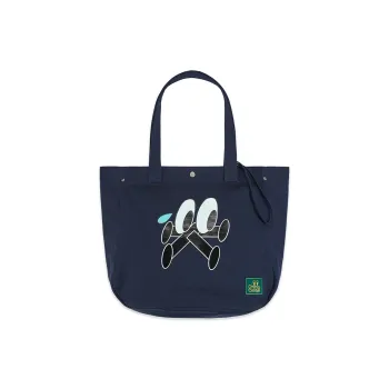Crying Center Fabric Shoulder Bag Regular Unisex Navy Blue/Khaki/Royal Blue