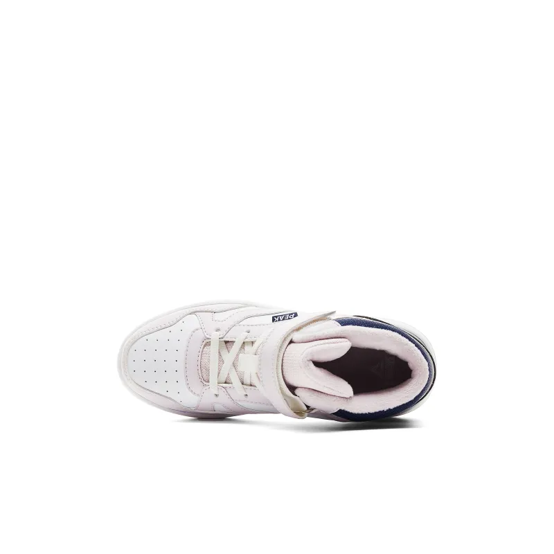 PEAK Slip Resistant Warm Balance Kids' Skateboarding Shoes Light Purple Large White Kids'-3
