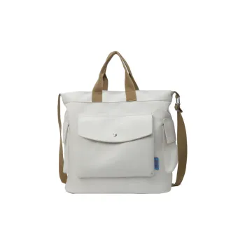 Yalu Canvas Shoulder Bag Crossbody Bag Handbag Regular Women's Black/Ecru/Brown/Green