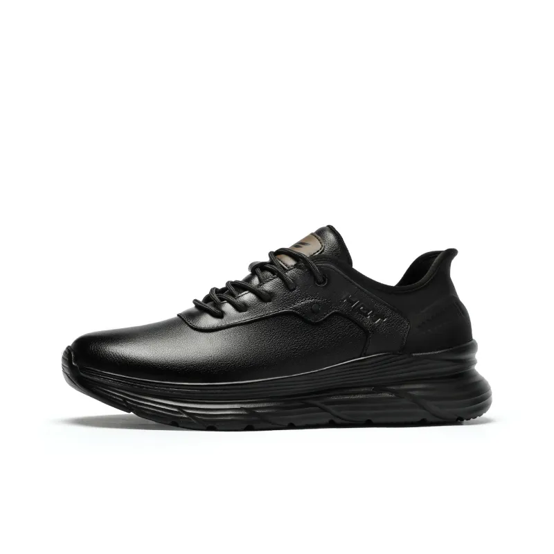 RED DRAGONFLY Flat Shoes Wear resistant And Lightweight Low Top Casual Shoes Men's Black-1