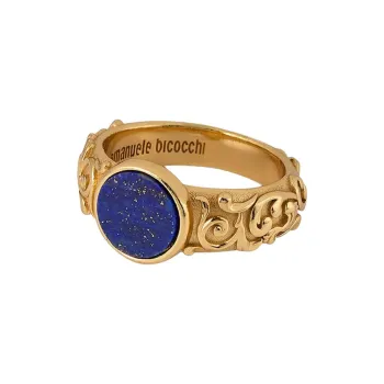 EMANUELE BICOCCHI Arabesque Engraved Chevalier Ring