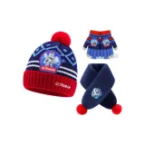 [Scarf+Hats & Caps+Full Finger Glove]Navy Blue