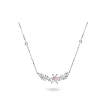 MAGICPOLE 925 Sterling Silver With Sparkling Zircon Necklaces Women's Silver, Love Confession Anniversary