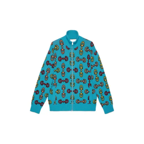 GUCCI Horsebit Jacquard Wool Bomber Jacket