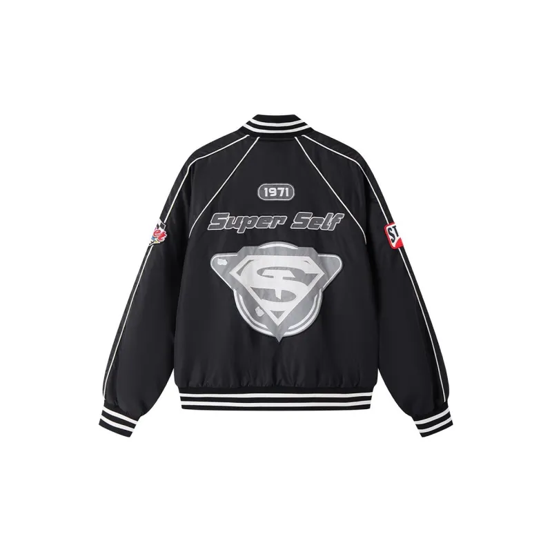 STARTER FW24 Baseball Jacket Unisex Black-1