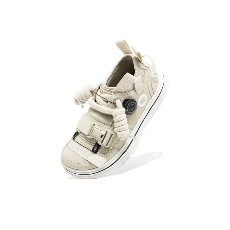 OETZI Ultra light Series 1 Anti Slip Wear Resistant Low Top Skateboard Shoes Unisex Beige-2