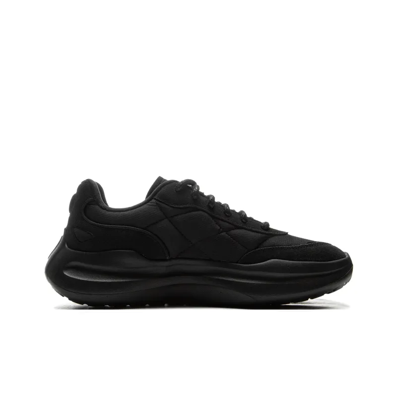 LiNing Cloud Wave Lace Cushioned Anti Slip And Wear Resistant Lightweight Low Top Casual Shoes Men's Black-1