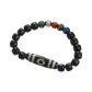 5 Colors Colored Glaze Three-Eye Beaded Bracelet