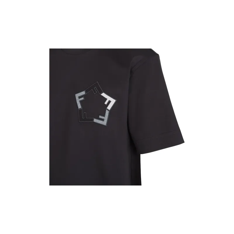 FENDI T Shirts Men Black-2
