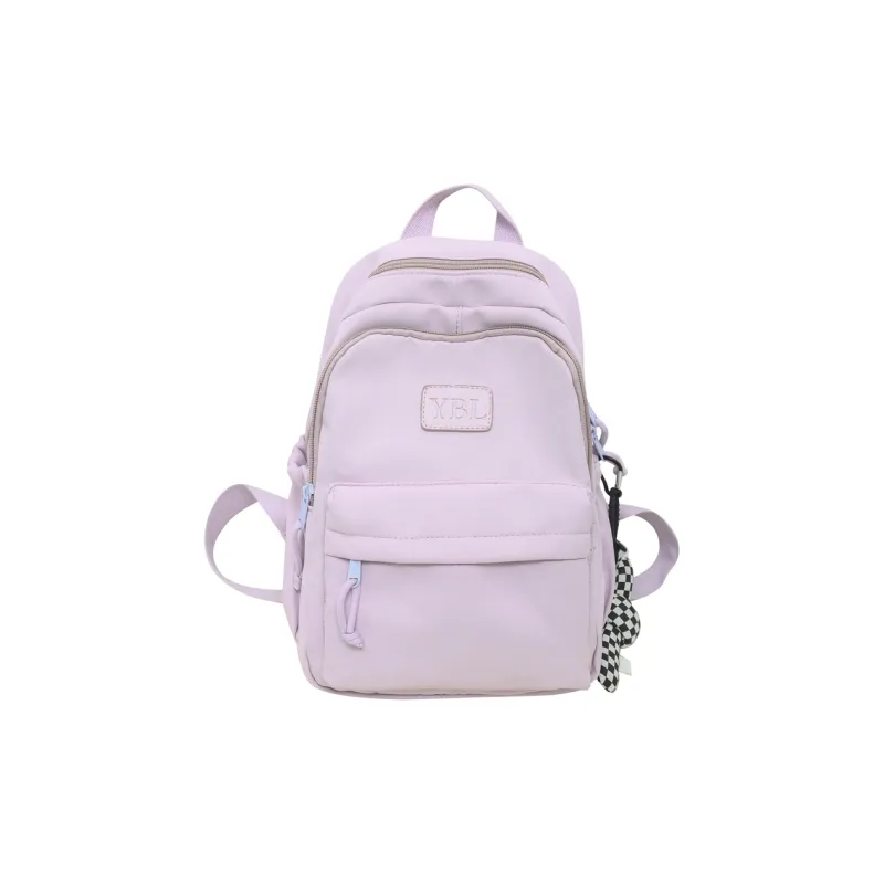 SUN ERATH&U Nylon Backpack Unisex White/Black/Purple/Blue/Pink-11