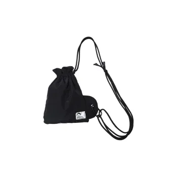 DALO Nylon Crossbody Bag Unisex Black/Olive Green