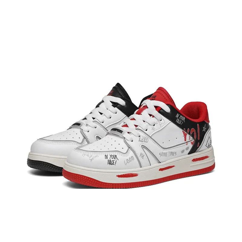 The Simpsons Skateboard Shoes Unisex Low Top Mismatched/White Red/White Black/White-23