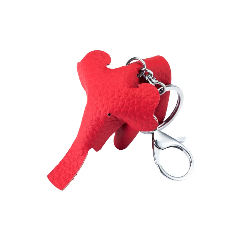 Tong Tong Rabbit Top Grain Cow Leather Keychains Unisex-12