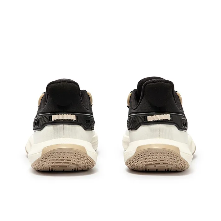 361° Cushioning Anti Slip And Wear Resistant Low Top Basketball Shoes Unisex White Black-3