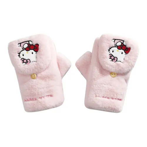 Hello Kitty Polyester Knit Gloves Unisex