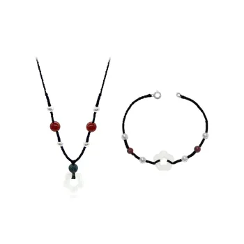 Muyan Alloy Cut Out Small Flower Combination Set Women's