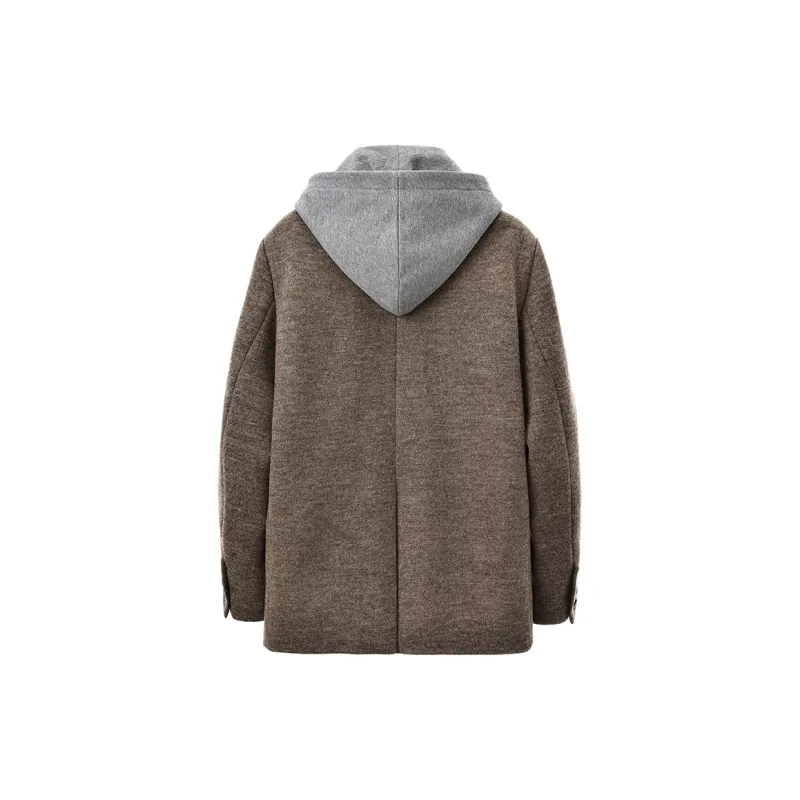 SINBOS Coat Women's Mixed Coffee Color-1