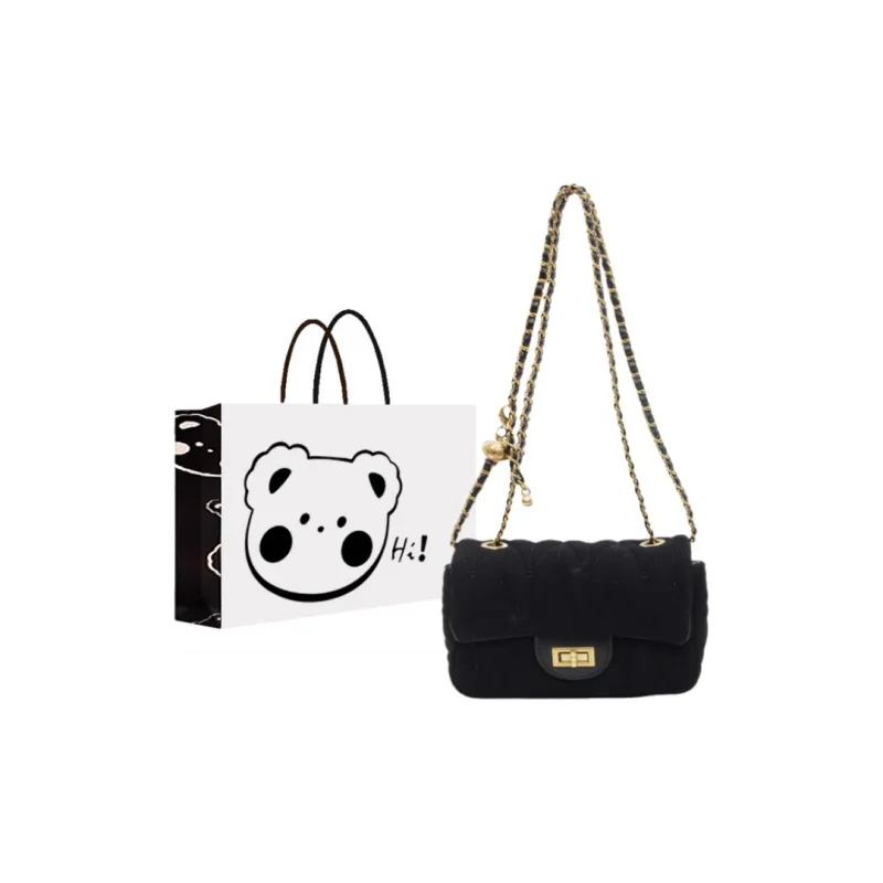NX DOUGHNUT PU Small Square Bag Shoulder Bag, Crossbody Bag Women's Black/Brown/Coffee-0