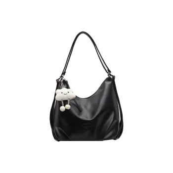 Morellybear PU Shoulder Bag Regular Women's Black/Ecru/Khaki/Coffee