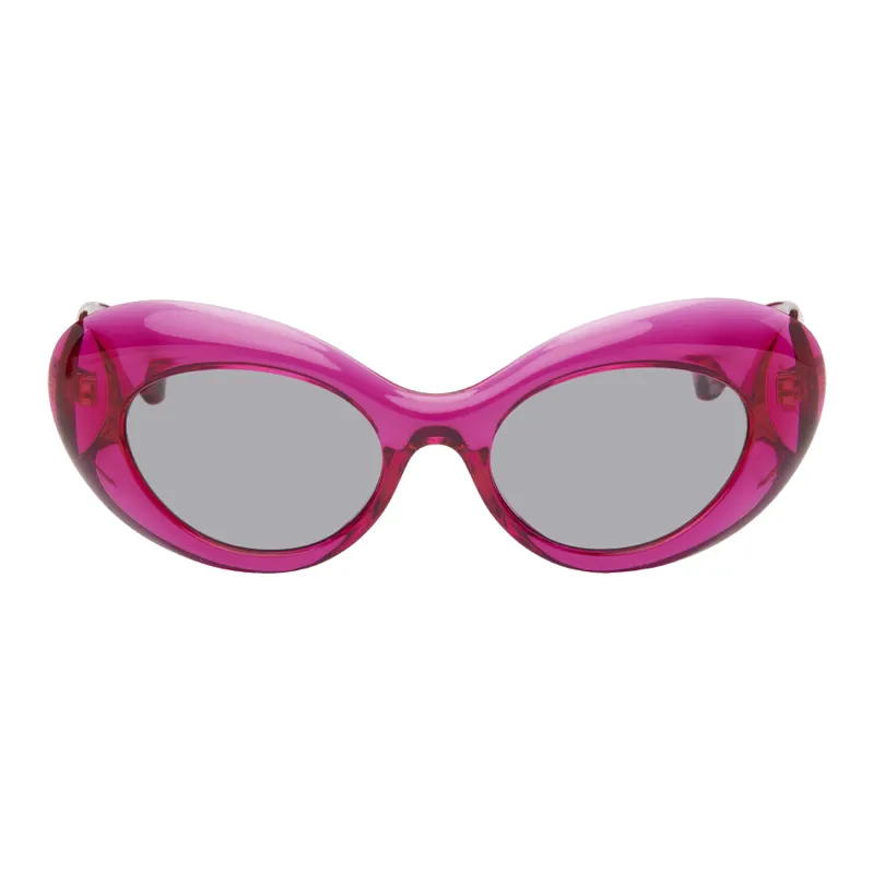 VERSACE Eyewear Medusa Oval frame Sunglasses-0
