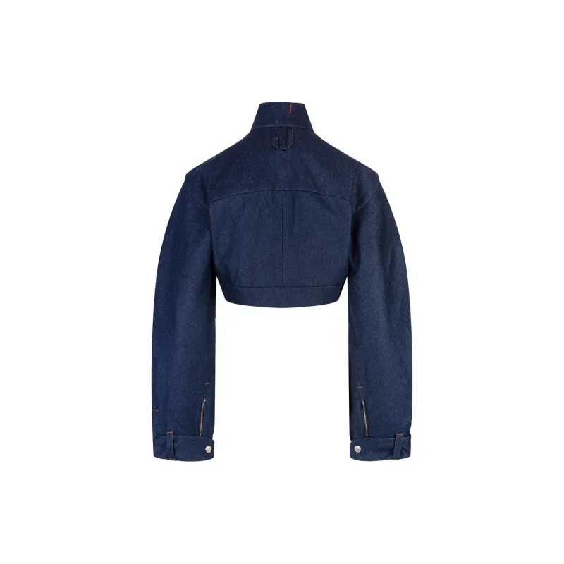 Jacquemus La Veste De Nimes Cabrio 'Navy'-1