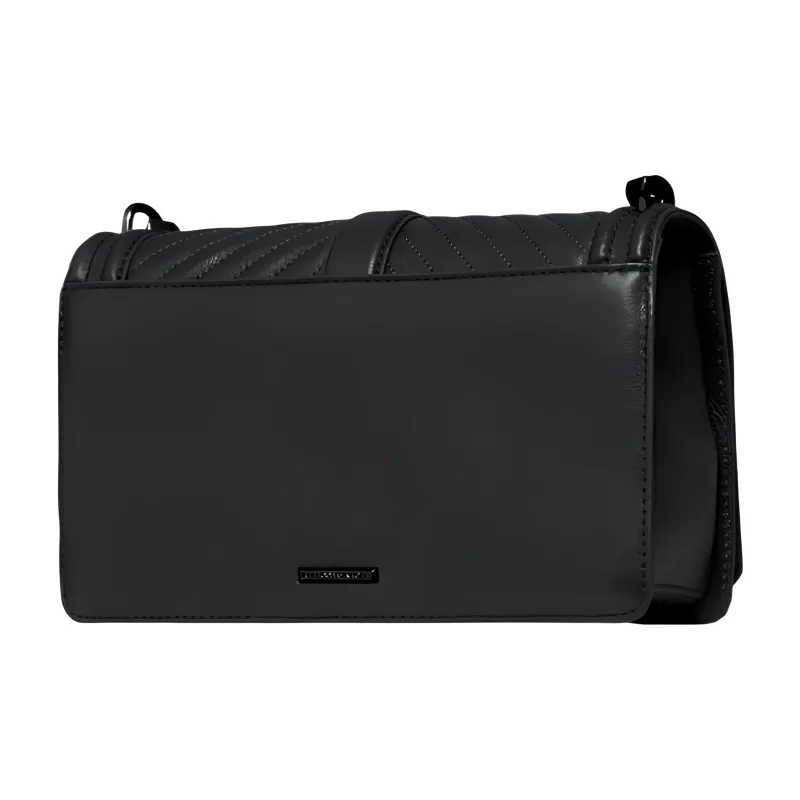 REBECCA MINKOFF Leather Shoulder Bag Crossbody Bag Women's Black-1