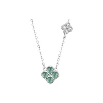 CARAT'S DIARY Hazardous Jadeite Collarbone Chain Necklace Women's