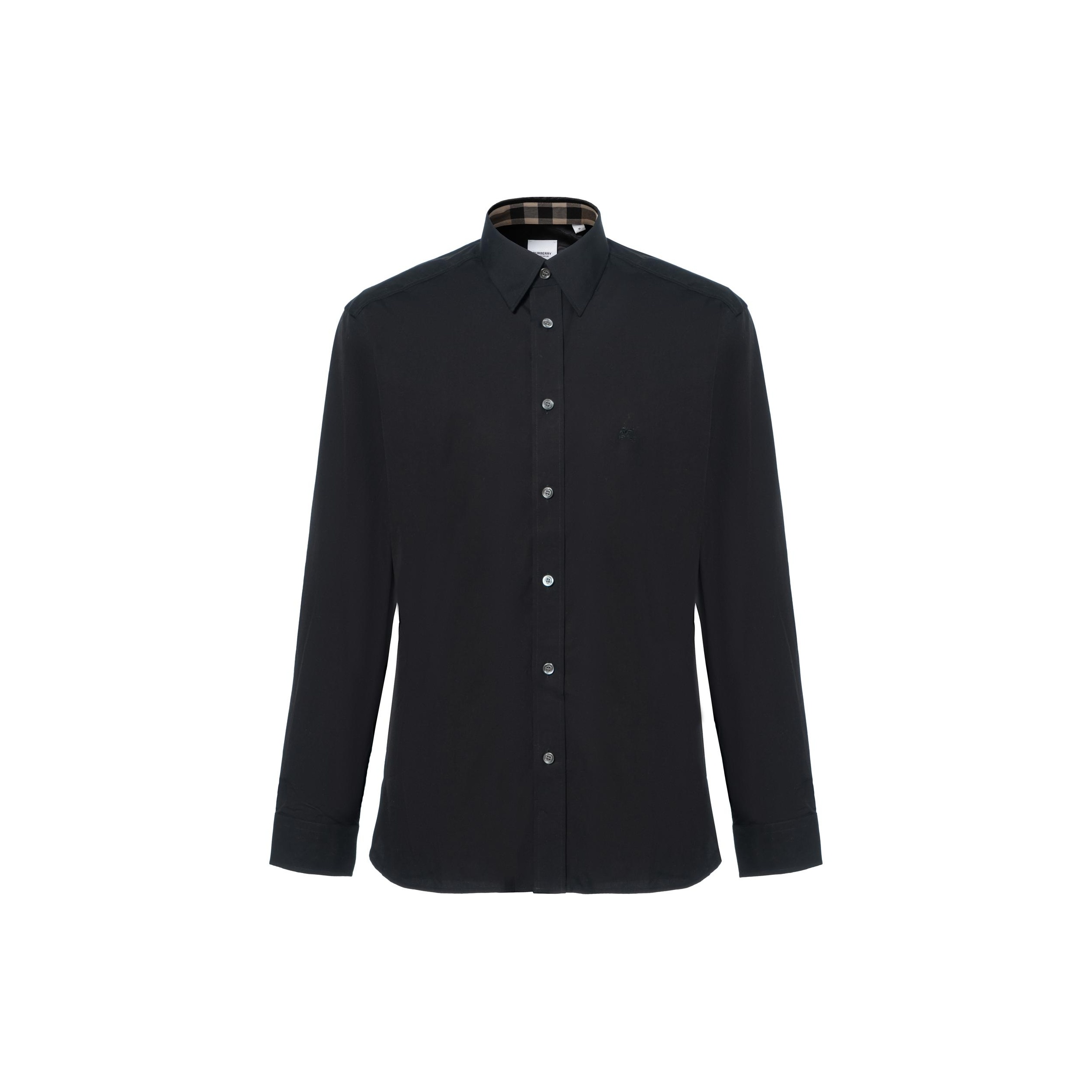 Burberry shirt mens black online