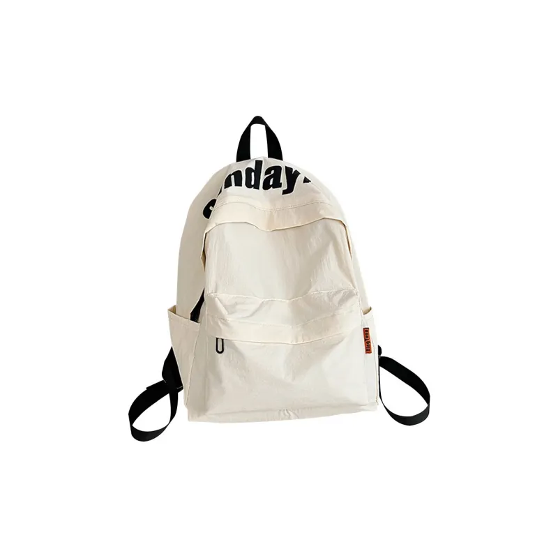 ADOONGA Nylon Backpack Unisex Black-8