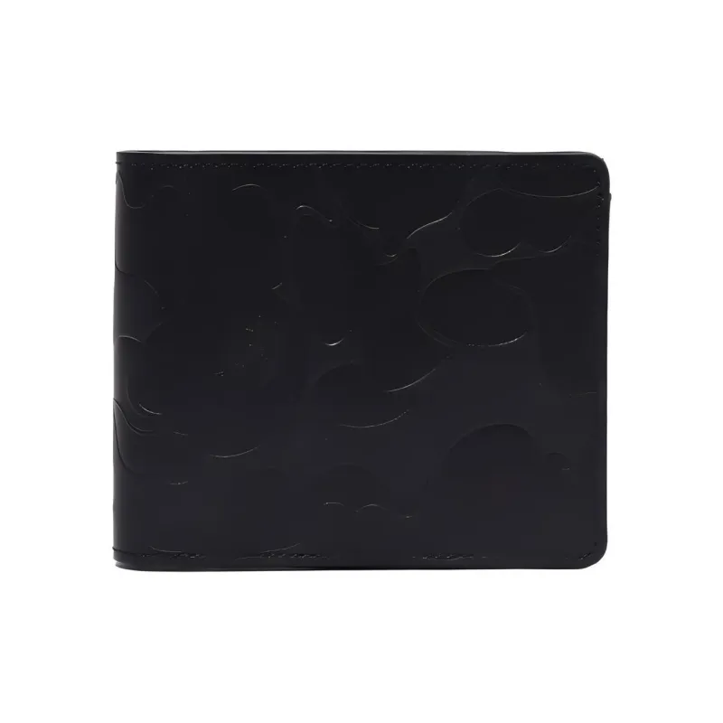Bape Solid Camo Leather I Wallet Black-0
