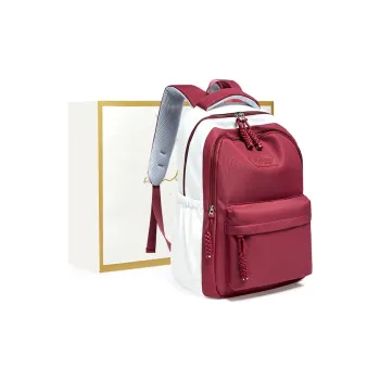 Narandu Fabric Travel Computer Backpack Large Size Women's Red White/Black White/Green White