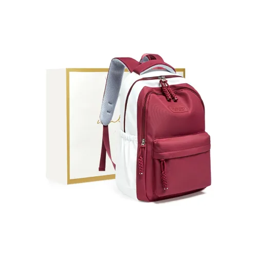 Narandu Fabric Travel Computer Backpack Large Size Women's Red White/Black White/Green White