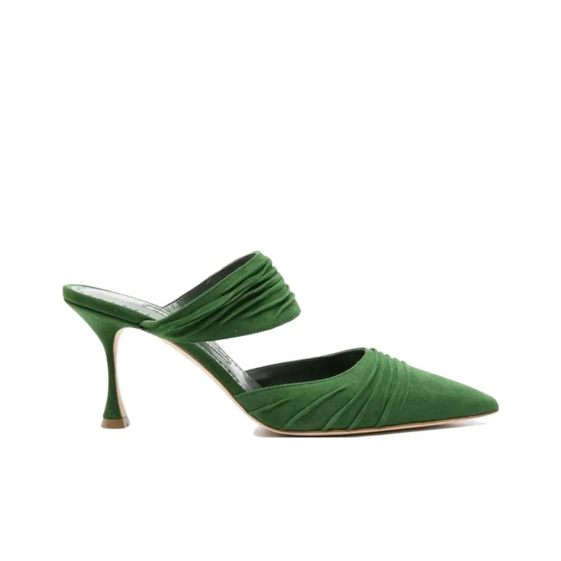 MANOLO BLAHNIK Circeamu 70mm Suede Mules-1