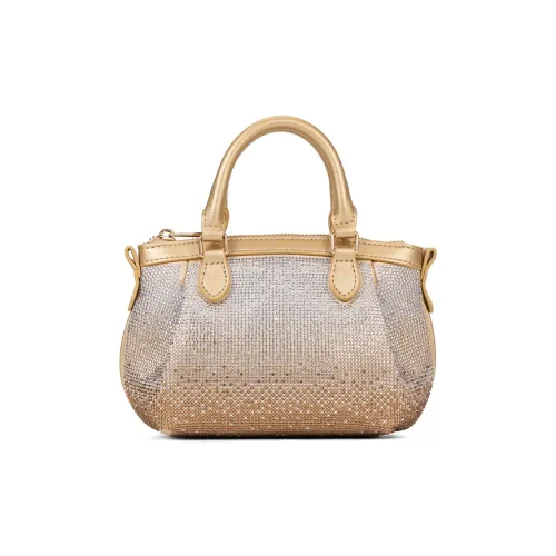 CHRIScool Synthetic Leather One Shoulder Handbag Small Size Women's Black/Gold